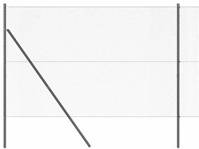 Cerca Hexagonal vidaXL Cinza 1,6x10 m Aço