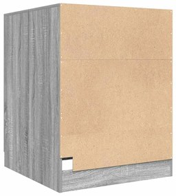Armário máquina de lavar roupa 71x71,5x91,5 cm sonoma cinza