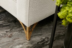 Sofá de Canto Berlin – Creme Dourado – 258x83x181 cm