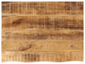 Tampo de mesa c/ borda viva 80x60x2,5cm mangueira áspera maciça