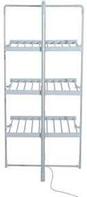 HOMCOM Varal Elétrico Dobrável 3 níveis Secador de roupa com 30 barras de alumínio quente 73x67x144cm