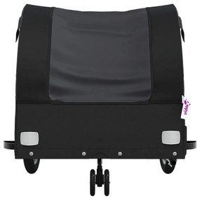 Reboque para bicicleta 30 kg ferro preto