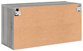 Móvel de parede para TV 80x30x41 cm cinzento sonoma