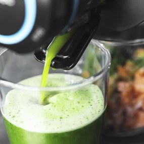 Liquidificador Cecotec de prensagem a frio Juice&Live 2000 EasyClean velocidade lenta 70 RPM, regulador de polpa, 3 níveis de mistura, tampa anti-gote