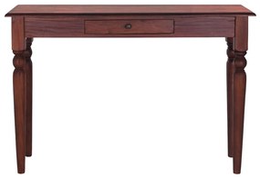 Mesa consola 110x30x75 cm mogno maciço castanho clássico