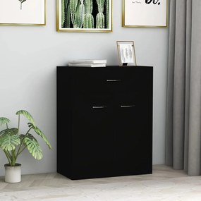 Aparador 60x30x75 cm derivados de madeira preto