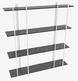 Estante Moss – Preto e Branco – 160x180x29,6 cm