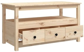 Mesa de centro 102x49x55 cm pinho maciço