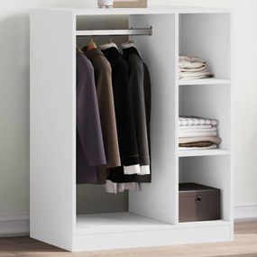 vidaXL Roupeiro 77x48x102 cm derivados de madeira branco