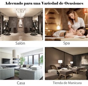 Apoio de Pés para Pedicure e Manicure com Altura Regulável de 44-65 cm e Almofada Equipamento Profissional para Salões de Beleza Preto