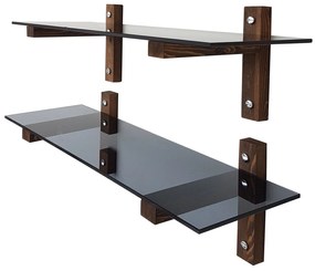 Prateleira de Parede R202 – Nogueira – 85x25x25 cm