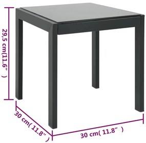 Espreguiçadeiras com mesa 2 pcs textilene e aço