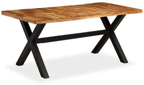 Mesa de jantar madeira maciça de mangueira e acácia 180x90x76cm