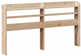 Estrutura cama c/ cabeceira 140x190 cm pinho maciço