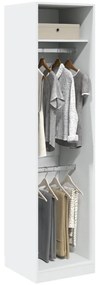 Roupeiro 50x50x200 cm contraplacado branco