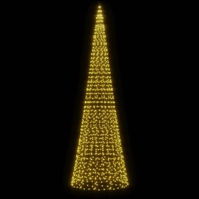 Árvore de Natal LED no mastro 1534 LEDs branco quente 500 cm