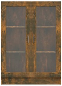 Vitrine 82,5x30,5x115 cm derivados de madeira carvalho fumado