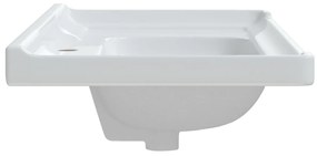 Lavatório casa de banho retangular 91,5x48x23cm cerâmica branco