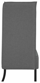 Sofá Highback Cinza Escuro 109x56x121 cm Tecido