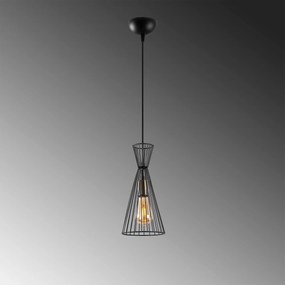 Candeeiro de Teto Teltom – Preto Antique – 15 x 15 x 125 cm