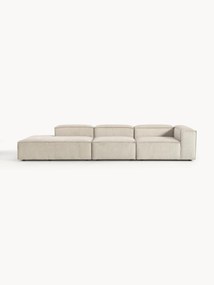 Chaise longue modular XL em bombazina Lennon