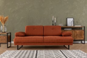 Sofá-Cama de 2 Lugares Mustang – Laranja – 199x99x83 cm