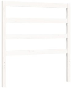 Cama sem colchão 90x200 cm madeira de pinho maciça branco