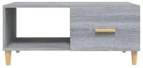 Mesa de centro 89,5x50x40 cm derivados madeira cinzento sonoma