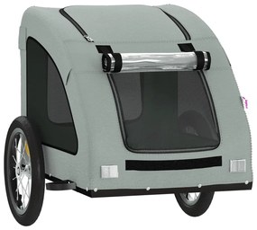 Reboque bicicleta animais tecido oxford/ferro cinzento