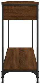 Mesa consola 100x34,5x75 cm derivados madeira carvalho castanho