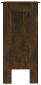 Mesa de bar c/ prateleiras derivados de madeira carvalho fumado