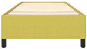 Estrutura de cama sem colchão 100x200 cm tecido verde