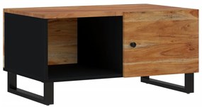 Mesa de centro 80x50x40 madeira de acácia maciça/deriv. madeira