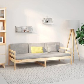 vidaXL Sofá-cama sem colchão 90x190 cm madeira de pinho maciça