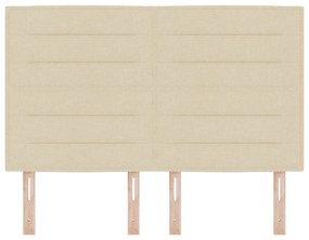 Cabeceira Design Linhas Creme 160 cm Tecido
