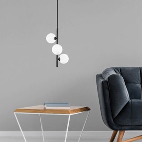 Chandelier Domino – Preto e Branco – 36 x 36 x 46 cm