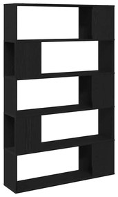 Estante vidaXL Preta Carvalho 100x24x155 cm Madeira de Engenharia