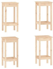 5 pcs conjunto de bar pinho maciço