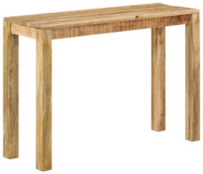 Mesa consola 110x35x76 cm madeira de mangueira áspera