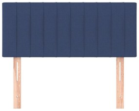 Cabeceira de cama tecido 90x5x78/88 cm azul