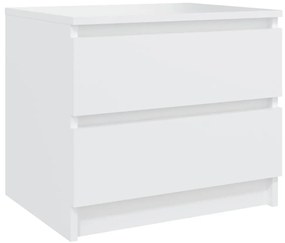 Mesas de cabeceira 2 pcs derivados de madeira branco