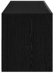 Estante para TV vidaXL com LED Carvalho Preto 120x35x40 cm Madeira de