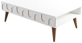 Mesa de Centro Lyon – Branco Noz – 105x34,6x60 cm