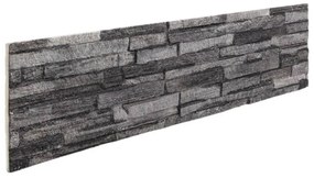 Painéis de parede 3D 14 pcs 100x25 cm EPS antracite