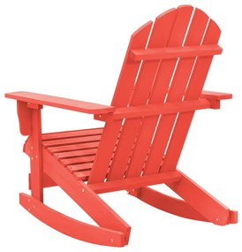 Cadeira de jardim Adirondack de baloiço abeto maciço vermelho