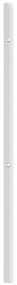 Cabeceira de cama 180 cm metal branco