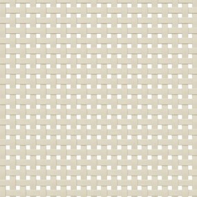 Móvel de TV SENJA aspeto vime 158x40x49 cm pinho maciço branco