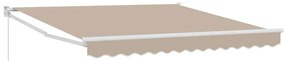 Toldo Manual Retrátil Bege 300x250 cm