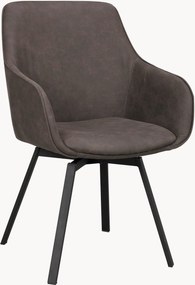 Cadeiras com braços giratórias estofadas Alison, conjunto de 2