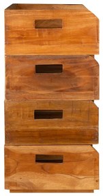 Garrafeiras para 16 garrafas 4 pcs madeira de mogno maciça